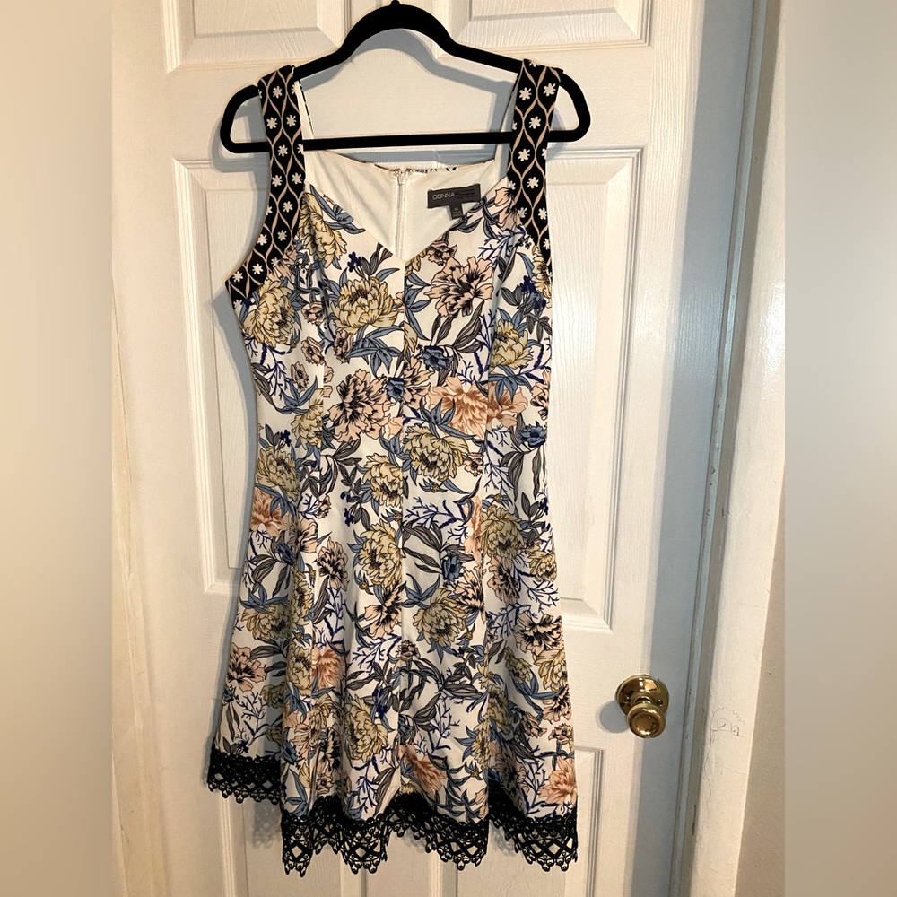 Donna Ricco floral fit and flare dress